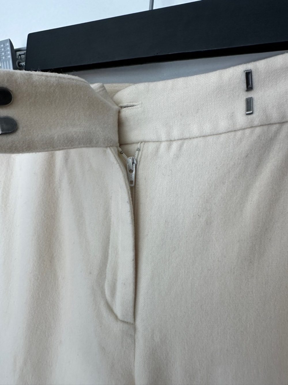 Ann Taylor Wide-Leg Wool Trousers in Light Beige - Picture 4 of 10